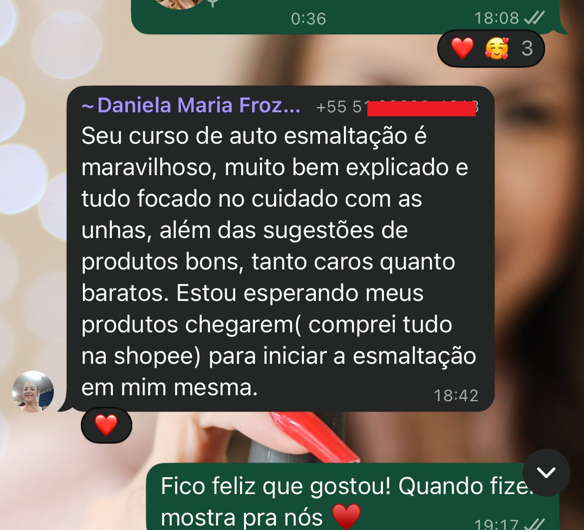 Feedback aluna Daniela