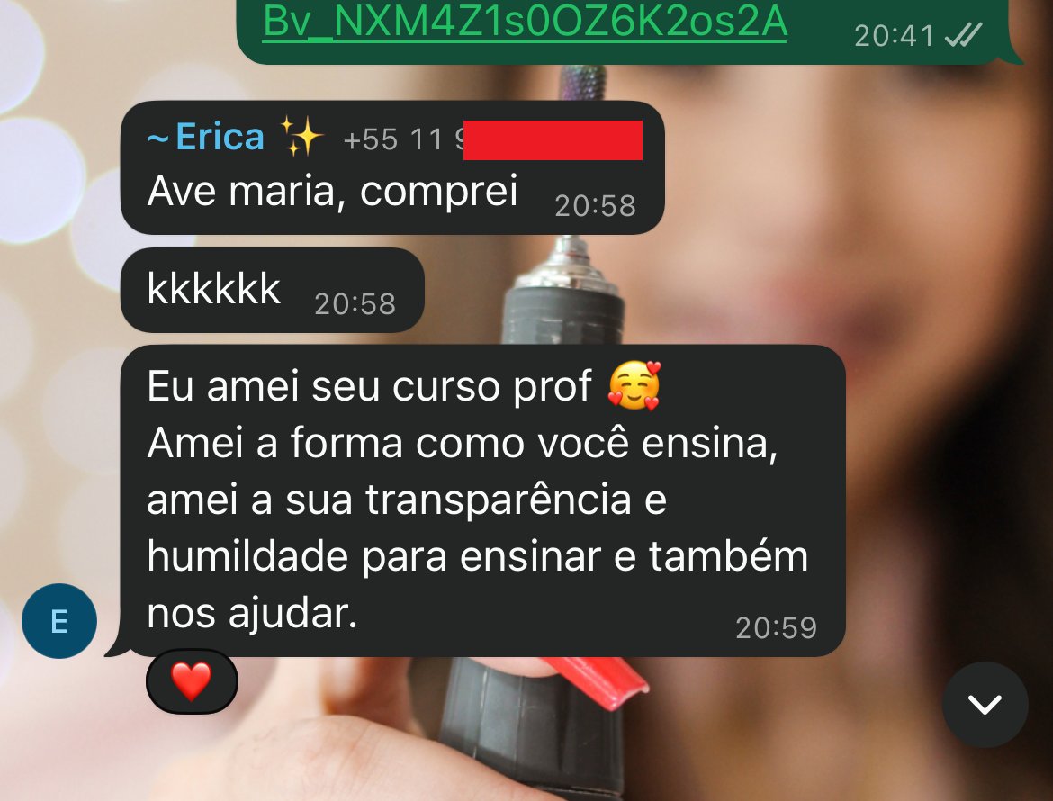 Feedback aluna Erica